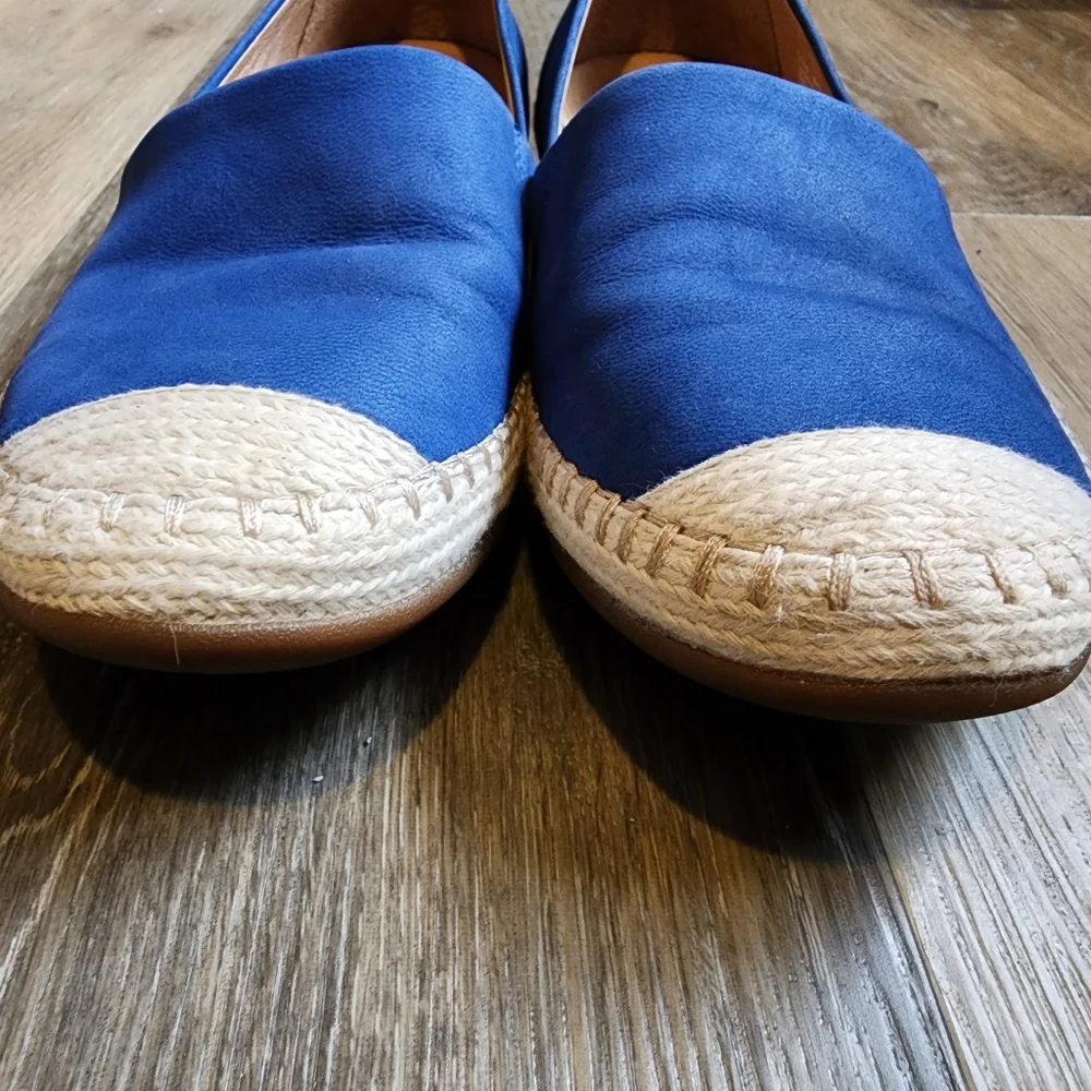 DANSKO LEATHER ESPADRILLES SLIP-ONS